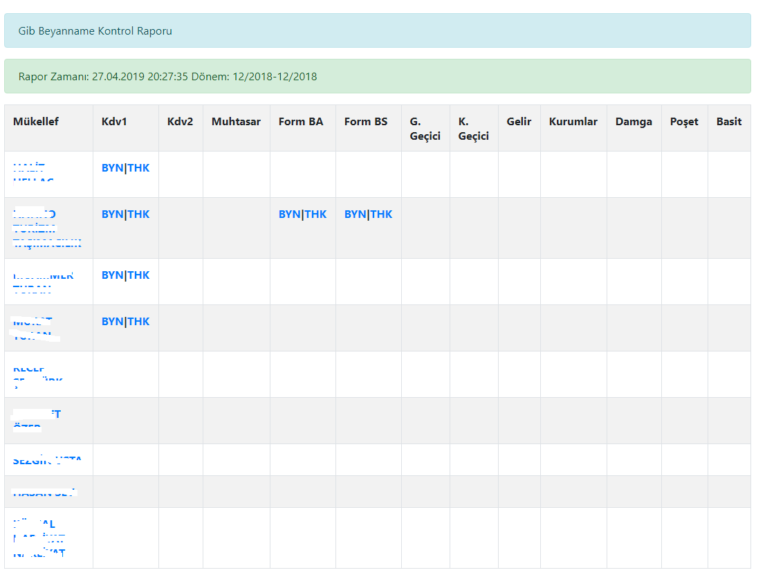 gib beyanname kontrol uygulaması, sgk beyan kontrol uygulaması recepkaramanli.com
